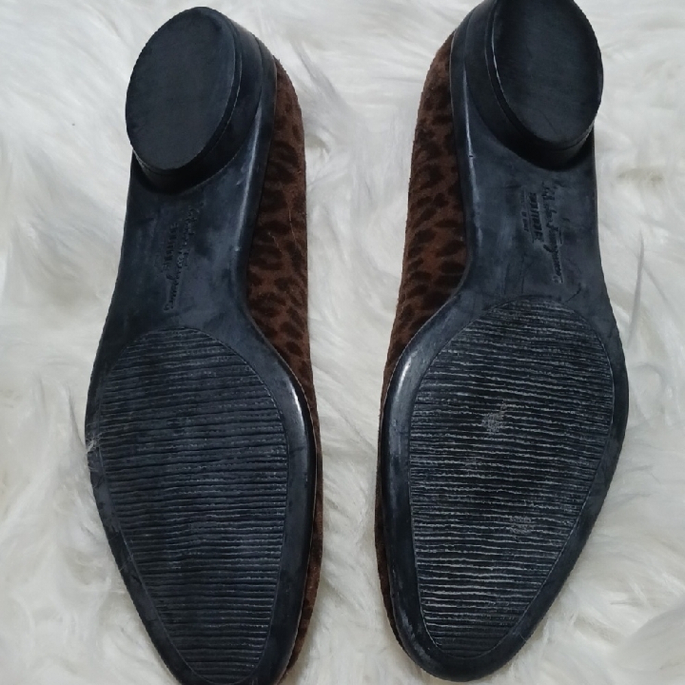 Salvatore Ferragamo Brown Leather Flats - Picture 8 of 8